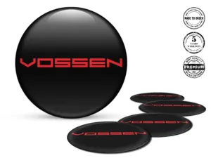 Vossen Car Rim Decal Style Premium Dome Edition